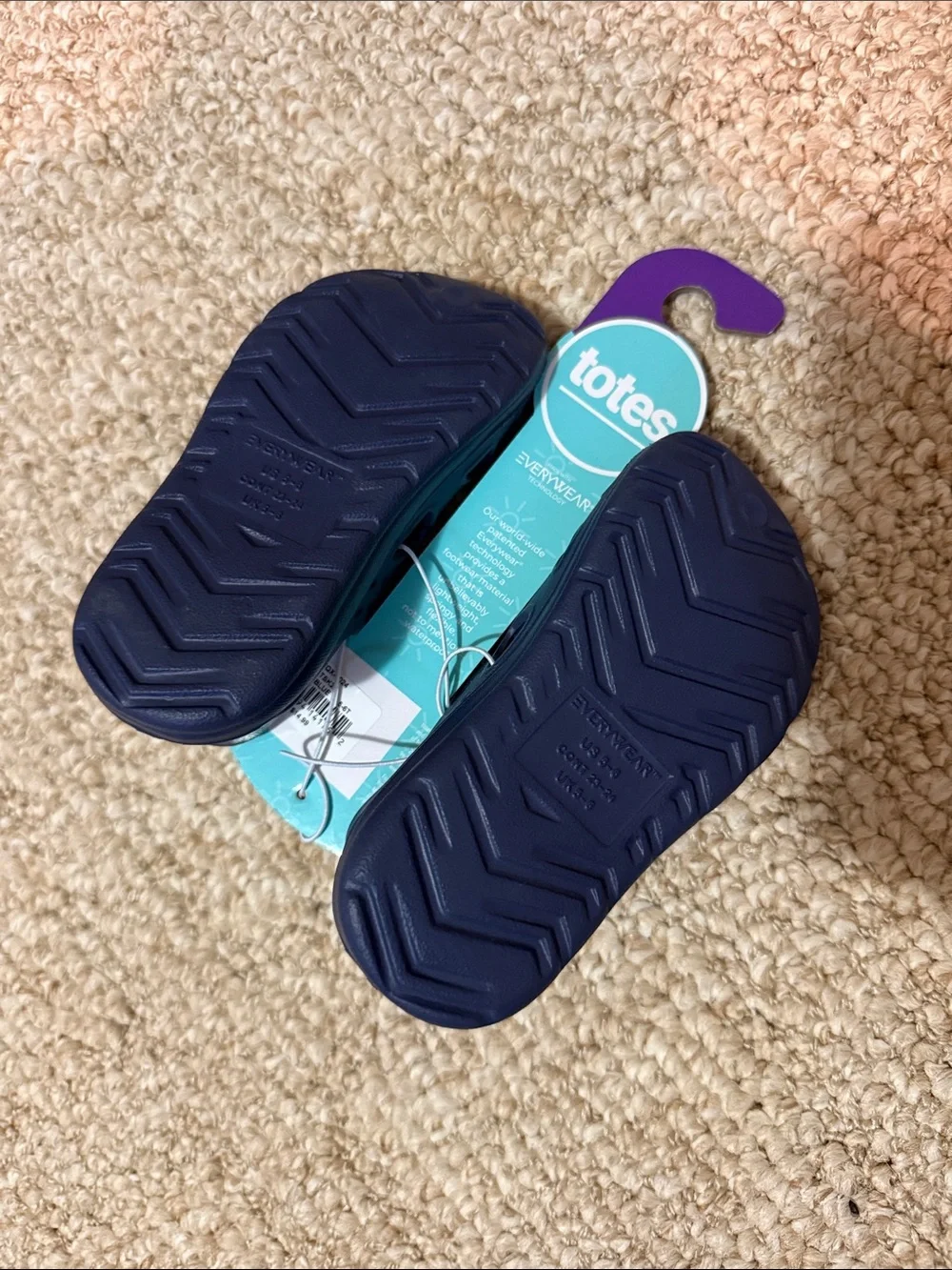 totes Navy Kids Water-Friendly Clogs size toddler 5/6